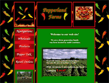 Tablet Screenshot of pepperlandfarms.com